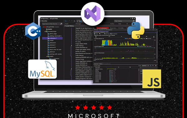 Microsoft Visual Studio Professional 2022 + The Premium Learn to Code Certification Bundle