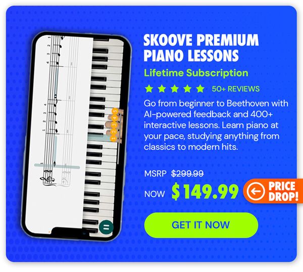 Skoove Premium Piano Lessons: Lifetime Subscription
