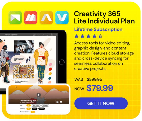 Creativity 365 Lite Individual Plan: Lifetime Subscription