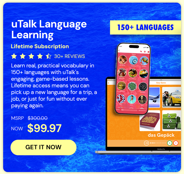 uTalk Language Learning: Lifetime Subscription (150+ Languages)