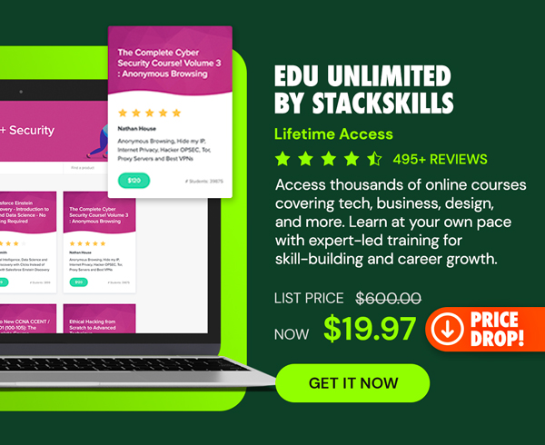 EDU Unlimited by StackSkills: Lifetime Access