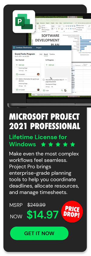 Microsoft Project 2021 Professional: Lifetime License for Windows