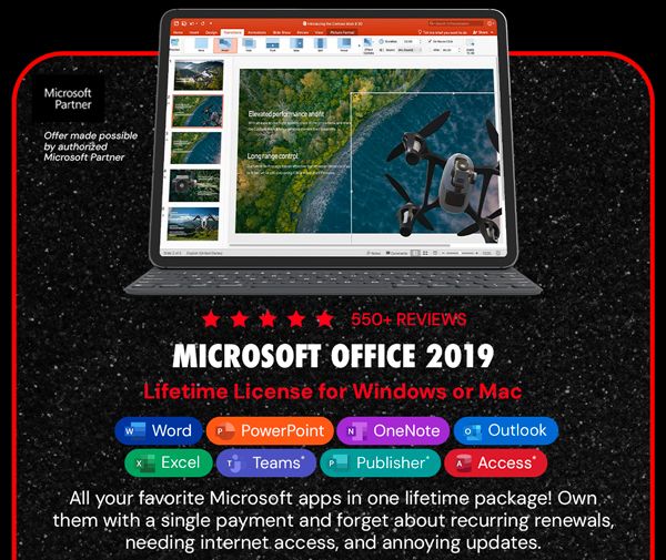 Microsoft Office 2019 for Windows or Mac