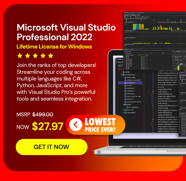 Microsoft Visual Studio Professional 2022 for Windows
