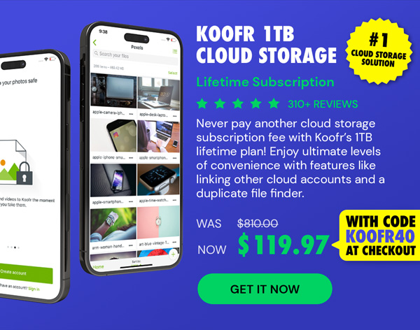 Koofr Cloud Storage: Lifetime Subscription (1TB)