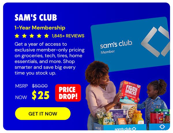 Sam's Club 1-Year Membership with Auto-Renew!