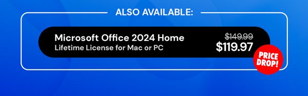 Microsoft Office 2024 Home for Mac or PC: One-Time Purchase