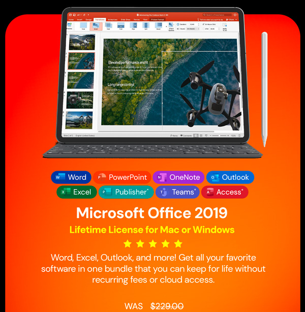 Microsoft Office 2019 for Windows or Mac