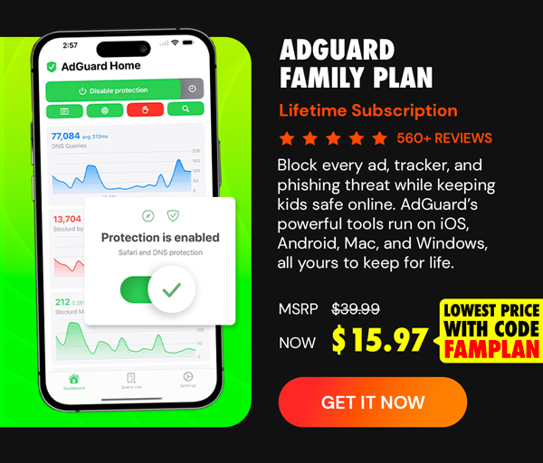 AdGuard Family Plan: Lifetime Subscription