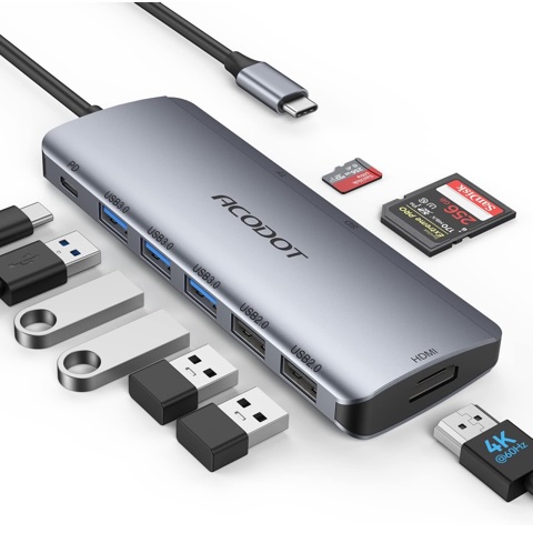 USB C 9-in-1 Multiport Adapter