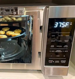 This microwave air-fries. It also confused us.