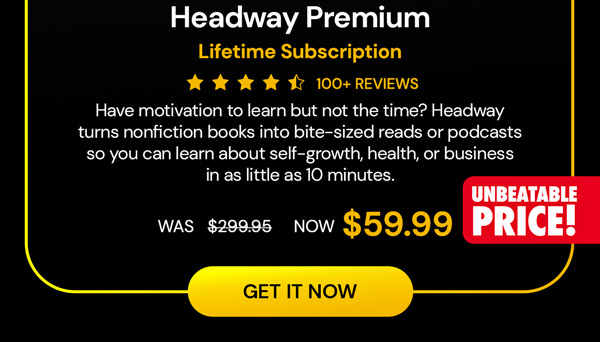 Headway Premium: Lifetime Subscription