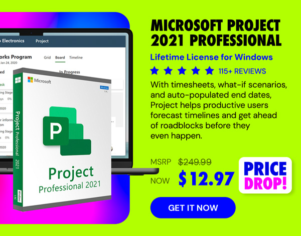Microsoft Project 2021 Professional: Lifetime License for Windows