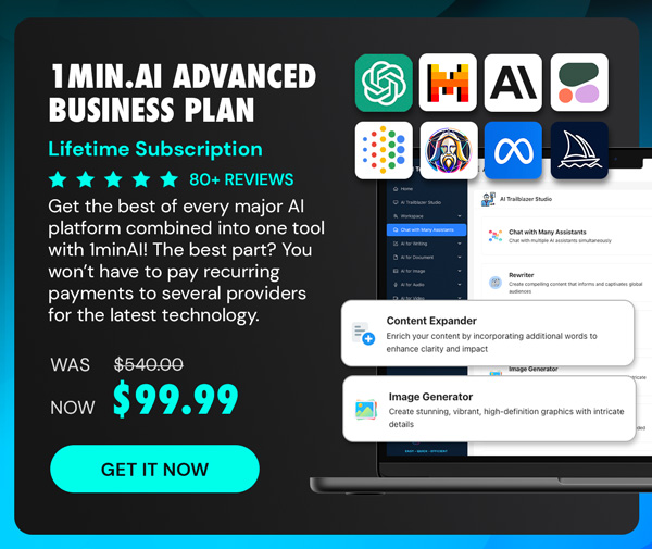 1minAI Advanced Business Plan Lifetime Subscription