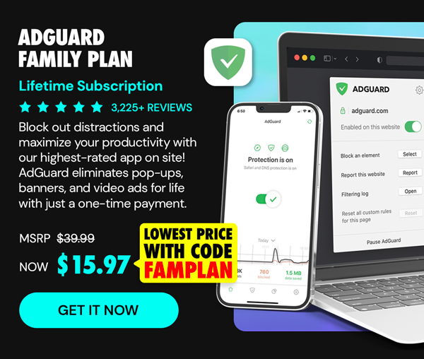 AdGuard Family Plan: Lifetime Subscription