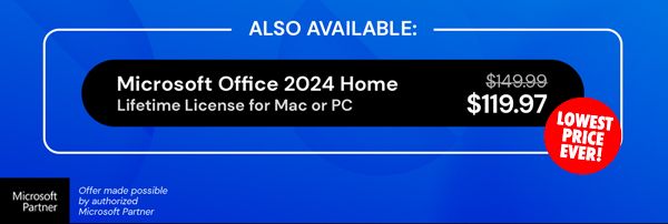 Microsoft Office 2024 Home for Mac or PC: One-Time Purchase