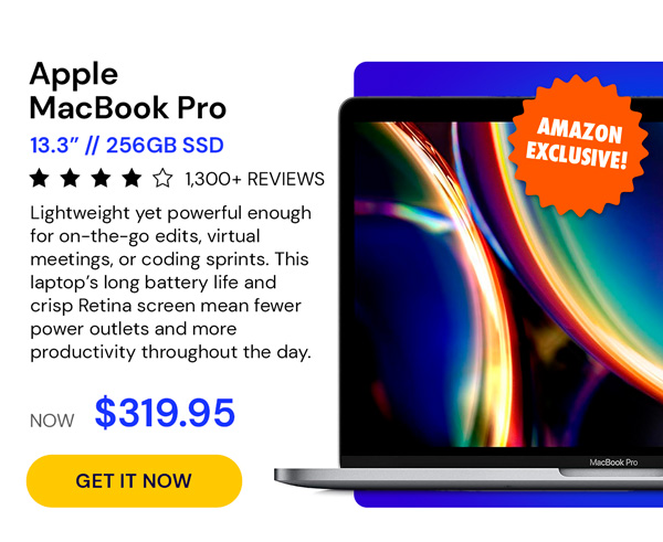 Amazon Exclusive: Apple MacBook Pro (13-inch, 8GB RAM, 256GB SSD Storage, Magic Keyboard) - Space Gray (Renewed)