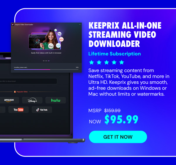 Keeprix All-in-One Streaming Video Downloader: Lifetime Subscription