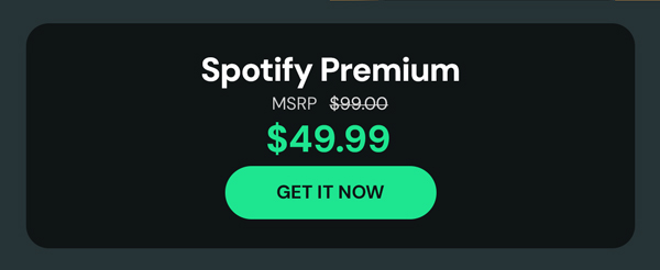 Spotify Premium: 1-Year Subscription Account