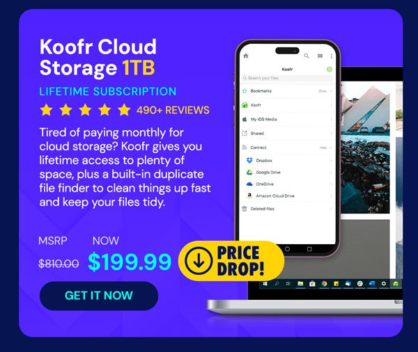 Koofr Cloud Storage: Lifetime Subscription (1TB)