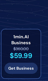 1minAI: Lifetime Subscription (Business Plan)
