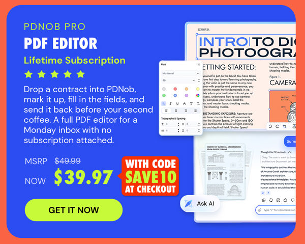 PDNob Pro PDF Editor: Lifetime Subscription
