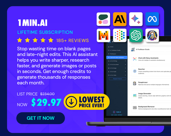 1minAI: Lifetime Subscription