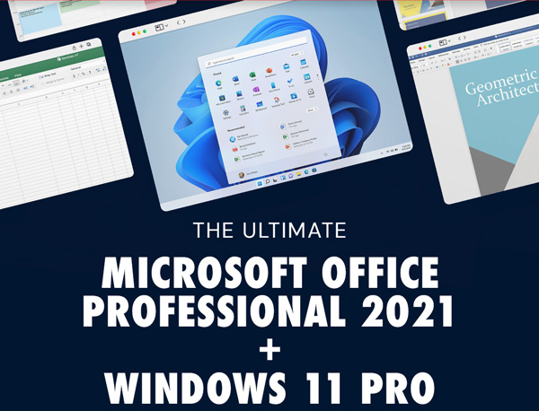 The Ultimate Microsoft Office Professional 2021 for Windows: Lifetime License + Windows 11 Pro Bundle