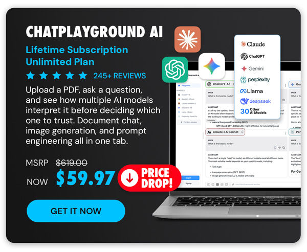 ChatPlayground AI: Lifetime Subscription (Unlimited Plan)