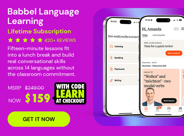 Babbel Language Learning: Lifetime Subscription (All Languages)