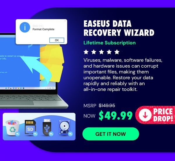 EaseUS Data Recovery Wizard: Lifetime Subscription