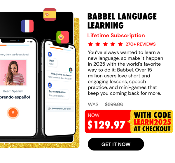 Babbel Language Learning: Lifetime Subscription (All Languages)