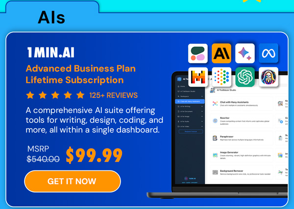 1minAI Advanced Business Plan Lifetime Subscription