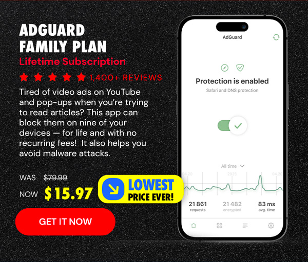 AdGuard Family Plan: Lifetime Subscription