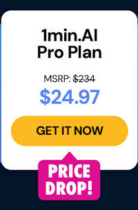 1minAI Pro Plan Lifetime Subscription