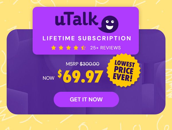 uTalk Language Learning: Lifetime Subscription (150+ Languages)
