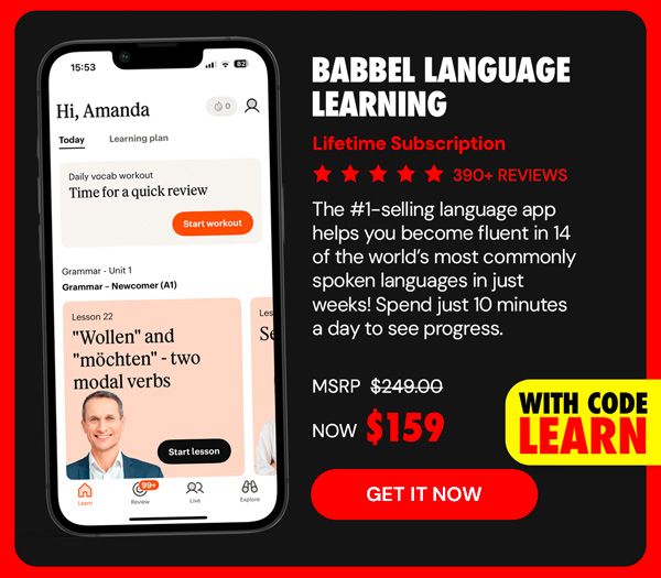 Babbel Language Learning: Lifetime Subscription (All Languages)