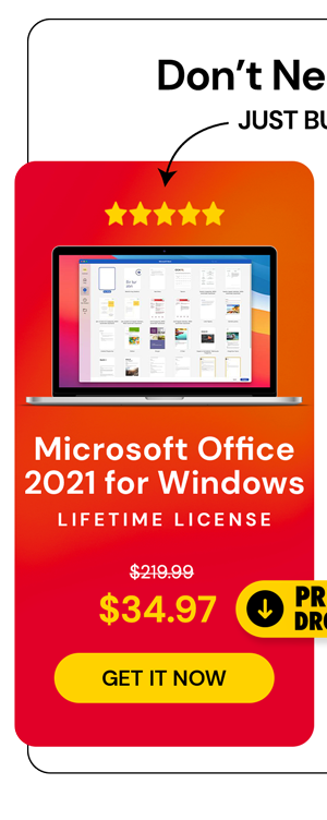 Microsoft Office Professional 2021 for Windows: Lifetime License