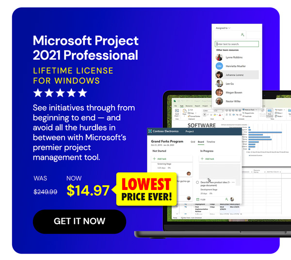 Microsoft Project 2021 Professional: Lifetime License for Windows