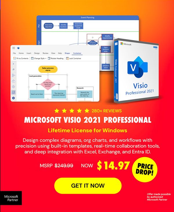 Microsoft Visio 2021 Professional: Lifetime License for Windows