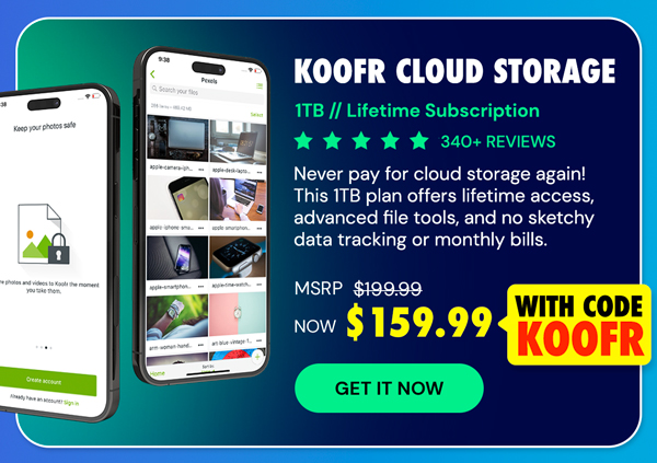 Koofr Cloud Storage: Lifetime Subscription (1TB)