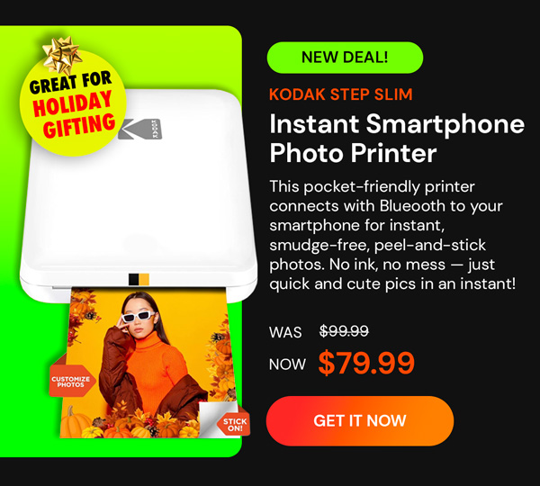 Kodak Step Slim Instant Smartphone Photo Printer