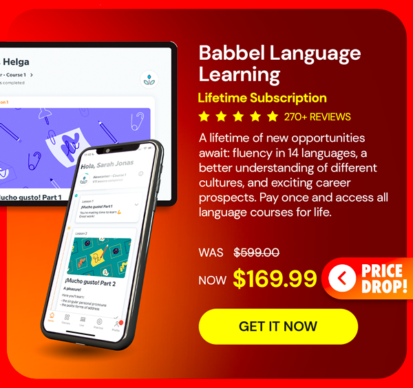 Babbel Language Learning: Lifetime Subscription (All Languages)