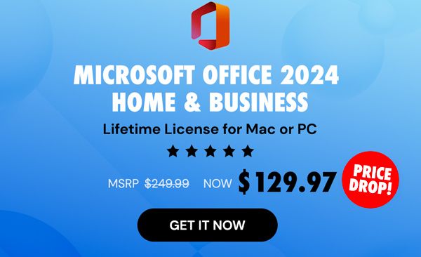 Microsoft Office 2024 for Mac or PC Lifetime License