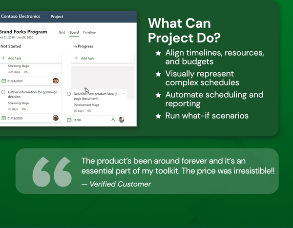 Microsoft Project 2021 Professional: Lifetime License for Windows