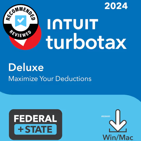 TurboTax Deluxe 2024 Tax Software