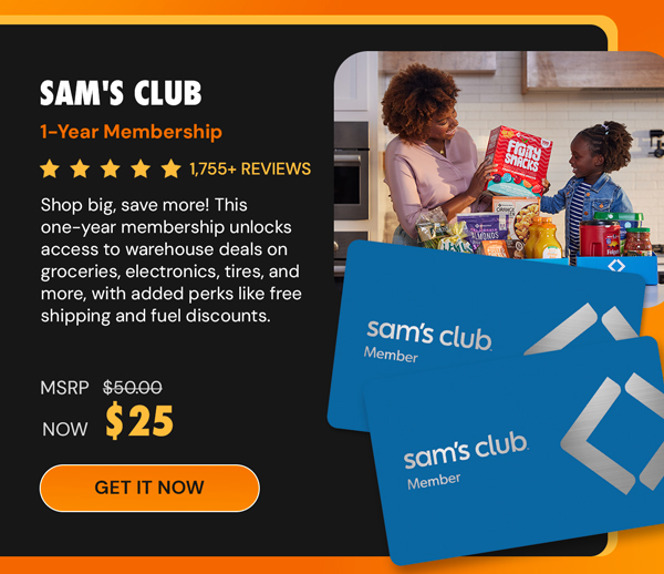 Sam's Club 1-Year Membership with Auto-Renew!