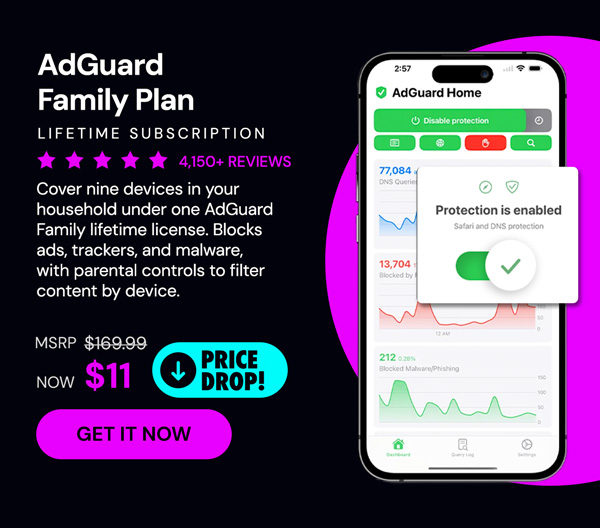 AdGuard Family Plan: Lifetime Subscription