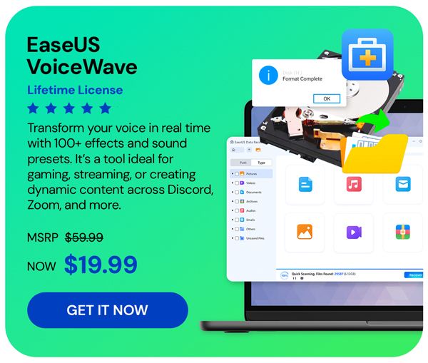 EaseUS VoiceWave: Lifetime License