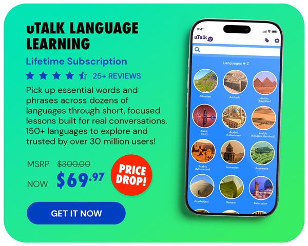 uTalk Language Learning: Lifetime Subscription (150+ Languages)